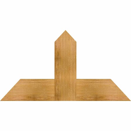 Ekena Millwork Portland Rough Sawn Timber Gable Bracket, Western Red Cedar, 36"W x 19"H x 2"D x 6"F, 13/12 Pitch GBW036X19X0206POR00RWR